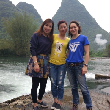 Exploring Guilin with friends